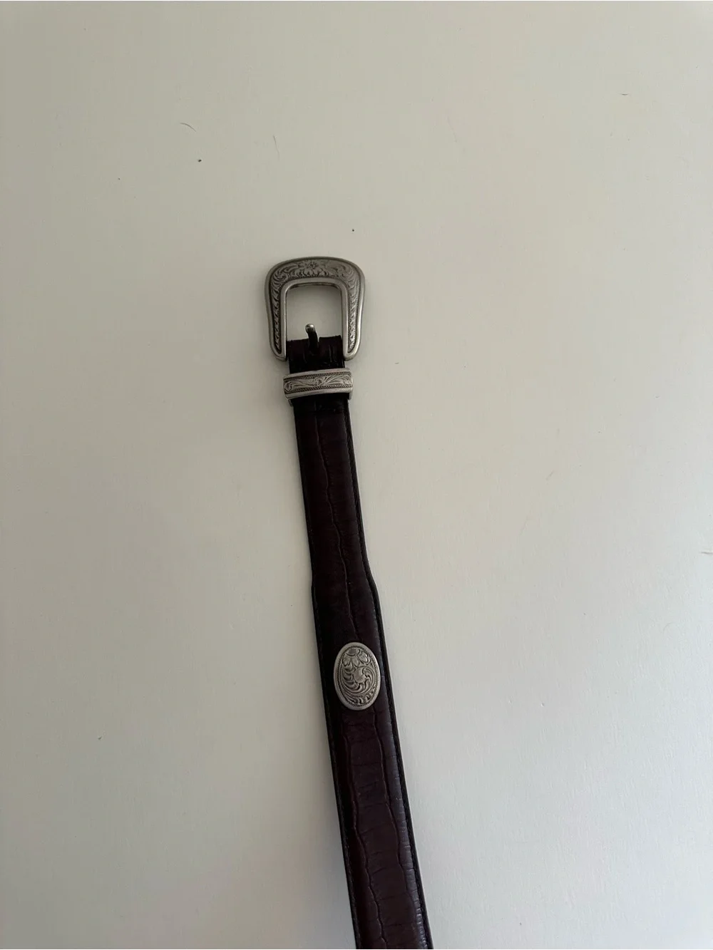 Vintage Cow Hyde Brown leather Western Belt